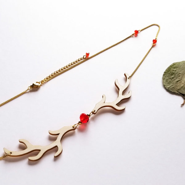 Headband / collier bois de cerf