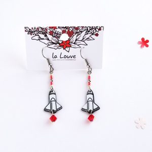 Fusée - boucles d'oreilles