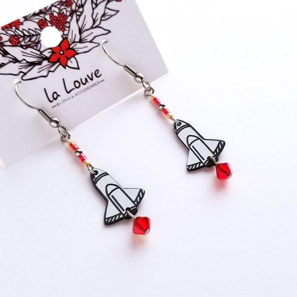 Fusée - boucles d'oreilles – Image 3