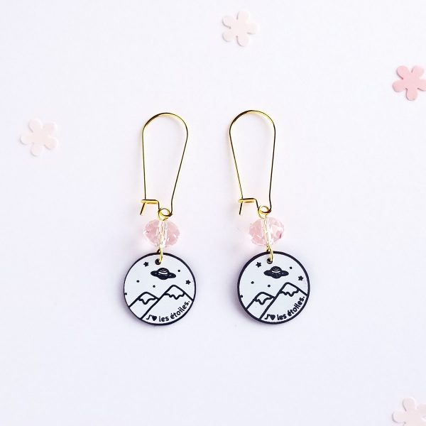 "J'aime les étoiles" - boucles d'oreilles – Image 4