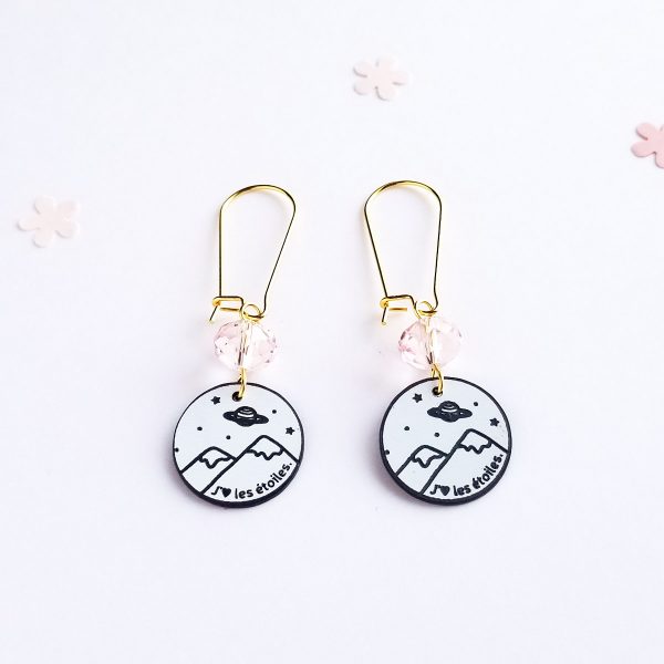 "J'aime les étoiles" - boucles d'oreilles – Image 3