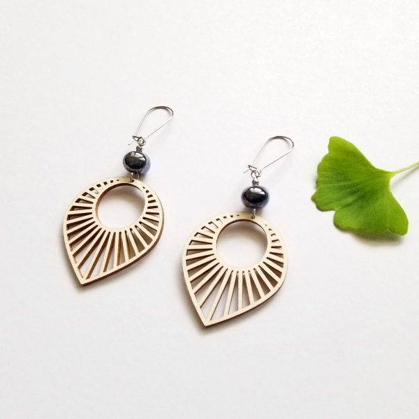 Sun - boucles d'oreilles art déco – Image 3