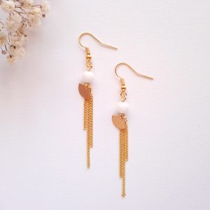 Sensu 扇子 - Boucles d'oreilles mini éventail - 3 couleurs disponibles
