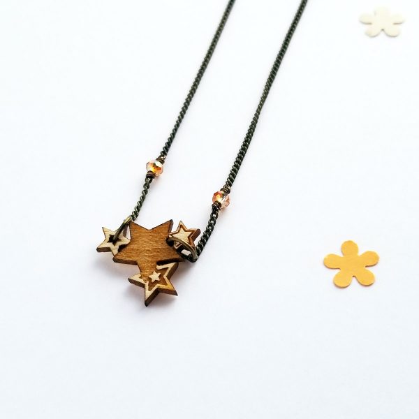 Étoiles - collier court - personnalisable – Image 3