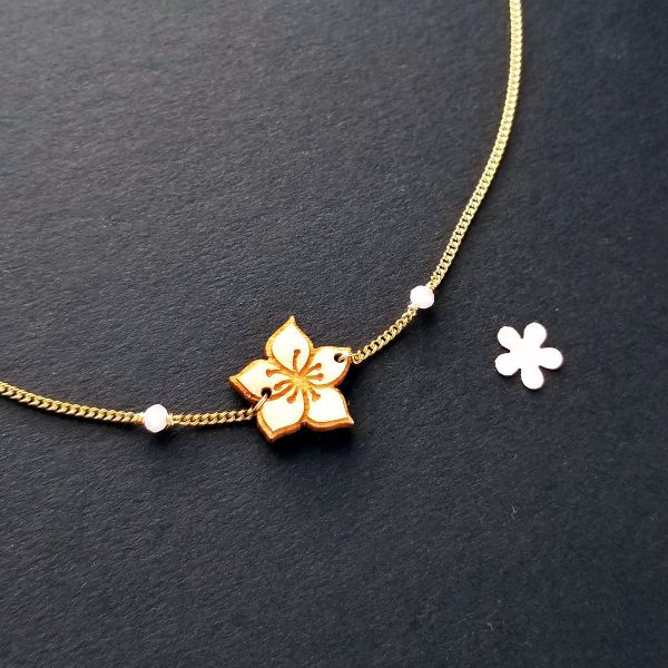 Sakura - collier court - personnalisable – Image 3
