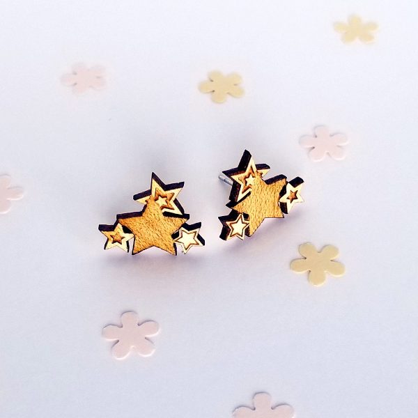 Étoiles - puces d'oreilles – Image 3