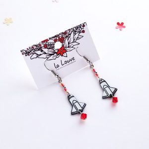 Fusée - boucles d'oreilles