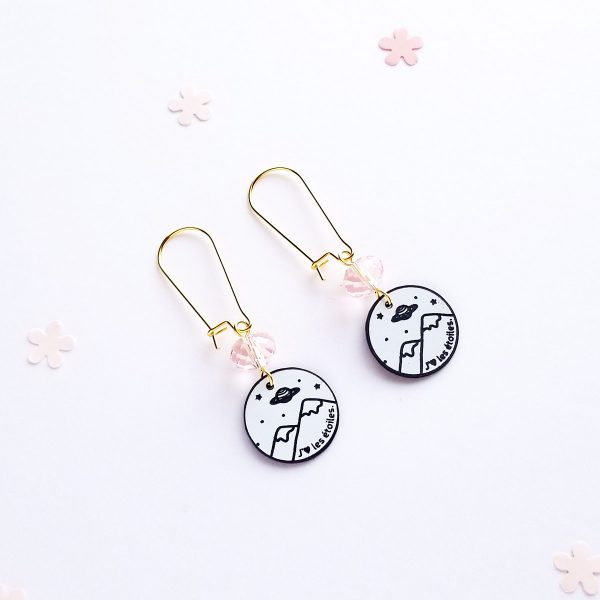 "J'aime les étoiles" - boucles d'oreilles – Image 2