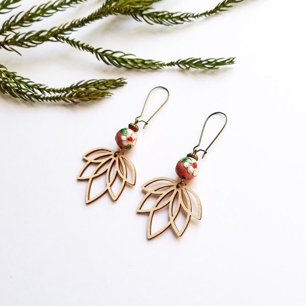 Lotus - boucles d'oreilles - 6 coloris disponibles – Image 4