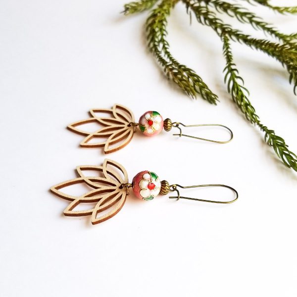 Lotus - boucles d'oreilles - 6 coloris disponibles – Image 6