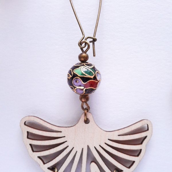 Ginkgo 銀杏 - Boucles d'oreilles feuilles de ginkgo - 6 coloris disponibles – Image 5