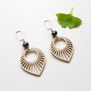 Sun - boucles d'oreilles art déco