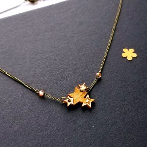 Étoiles - collier court - personnalisable