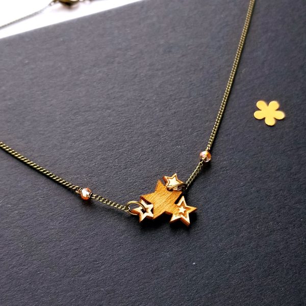 Étoiles - collier court - personnalisable – Image 2