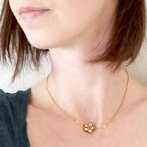 Sakura - collier court - personnalisable